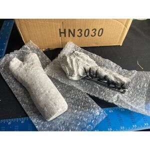 Ceramic Fiber Wood Gas Fireplace Logs White Birch 12 Pieces HN3030 Fire Pit Set